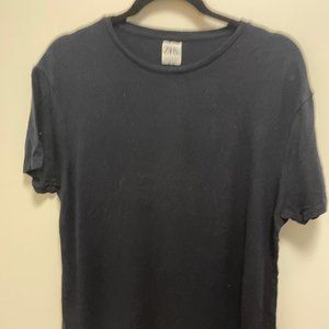 Zara Navy Blue Sweater Tee